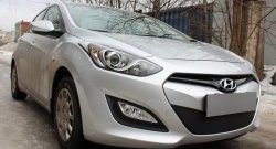 1 839 р. Сетка на бампер Russtal (черная)  Hyundai I30  2 GD (2011-2015) дорестайлинг универсал, дорестайлинг, хэтчбэк 5 дв.  с доставкой в г. Новочеркасск. Увеличить фотографию 7