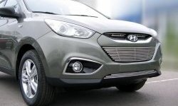 2 999 р. Нижняя декоративная вставка воздухозаборника Berkut Hyundai IX35 LM дорестайлинг (2009-2013)  с доставкой в г. Новочеркасск. Увеличить фотографию 1