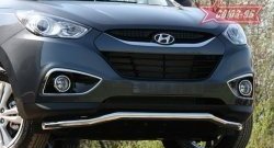 Защита переднего бампера одинарная Souz-96 (d60) Hyundai IX35 LM дорестайлинг (2009-2013)