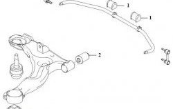 339 р. Полиуретановая втулка стабилизатора задней подвески Точка Опоры Hyundai Matrix 1 FC дорестайлинг (2001-2005)  с доставкой в г. Новочеркасск. Увеличить фотографию 2