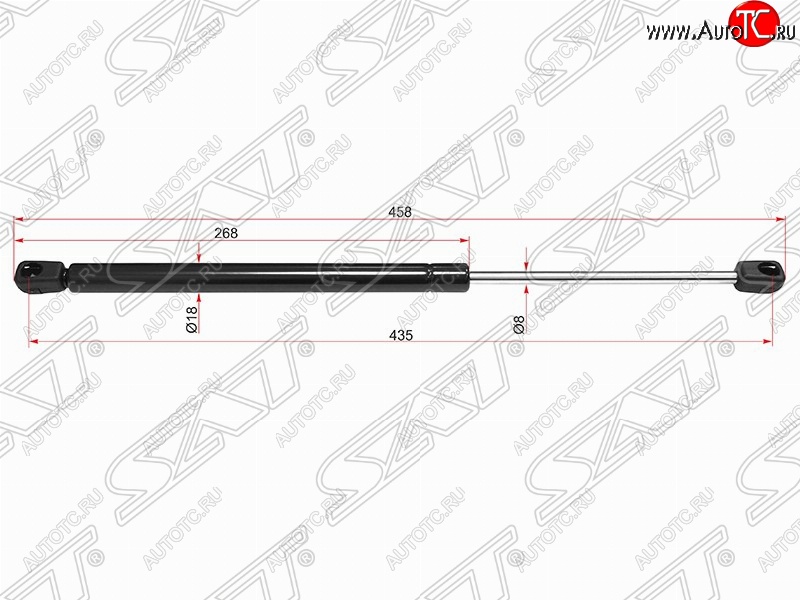 599 р. Упор крышки багажника SAT (на стекло)  Hyundai Santa Fe  SM (2000-2012)  с доставкой в г. Новочеркасск