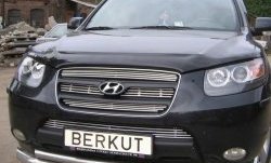 5 999 р. Декоративная вставка решетки радиатора Berkut Hyundai Santa Fe CM дорестайлинг (2006-2009)  с доставкой в г. Новочеркасск. Увеличить фотографию 1