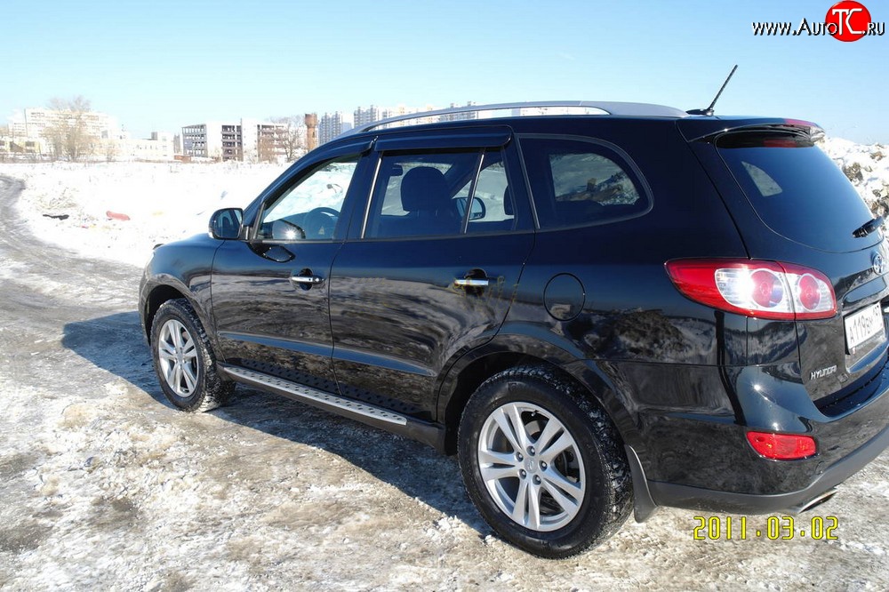 13 549 р. Пороги BMW Style Hyundai Santa Fe CM рестайлинг (2009-2012)  с доставкой в г. Новочеркасск