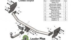 6 849 р. Фаркоп (седан) Лидер Плюс.  Hyundai Solaris  HCR (2017-2022) седан дорестайлинг, седан рестайлинг (Без электропакета)  с доставкой в г. Новочеркасск. Увеличить фотографию 2