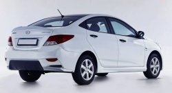 3 599 р. Пороги накладки Sport Hyundai Solaris RBr седан дорестайлинг (2010-2014) (Неокрашенные)  с доставкой в г. Новочеркасск. Увеличить фотографию 6