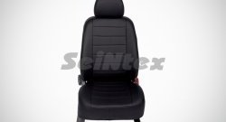 6 249 р. Чехлы для сидений SeiNtex (экокожа)  Hyundai Solaris  RBr (2010-2017) хэтчбэк дорестайлинг, хэтчбэк рестайлинг (Черный, вставка черная)  с доставкой в г. Новочеркасск. Увеличить фотографию 2