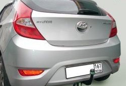 6 999 р. Фаркоп Лидер Плюс  Hyundai Solaris  RBr (2010-2017) седан дорестайлинг, седан рестайлинг (Без электропакета)  с доставкой в г. Новочеркасск. Увеличить фотографию 2