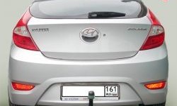 6 999 р. Фаркоп Лидер Плюс Hyundai Solaris RBr седан дорестайлинг (2010-2014) (Без электропакета)  с доставкой в г. Новочеркасск. Увеличить фотографию 1