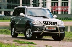 Защита переднего бампера Souz-96 (d76) Hyundai Terracan HP дорестайлинг (2001-2004)