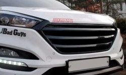 9 649 р. Решётка радиатора CT  Hyundai Tucson  LM (2010-2017) (Неокрашенная)  с доставкой в г. Новочеркасск. Увеличить фотографию 4