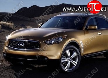 17 299 р. Накладка на передний бампер CT INFINITI FX35 S50 дорестайлинг (2002-2005) (Неокрашенная)  с доставкой в г. Новочеркасск