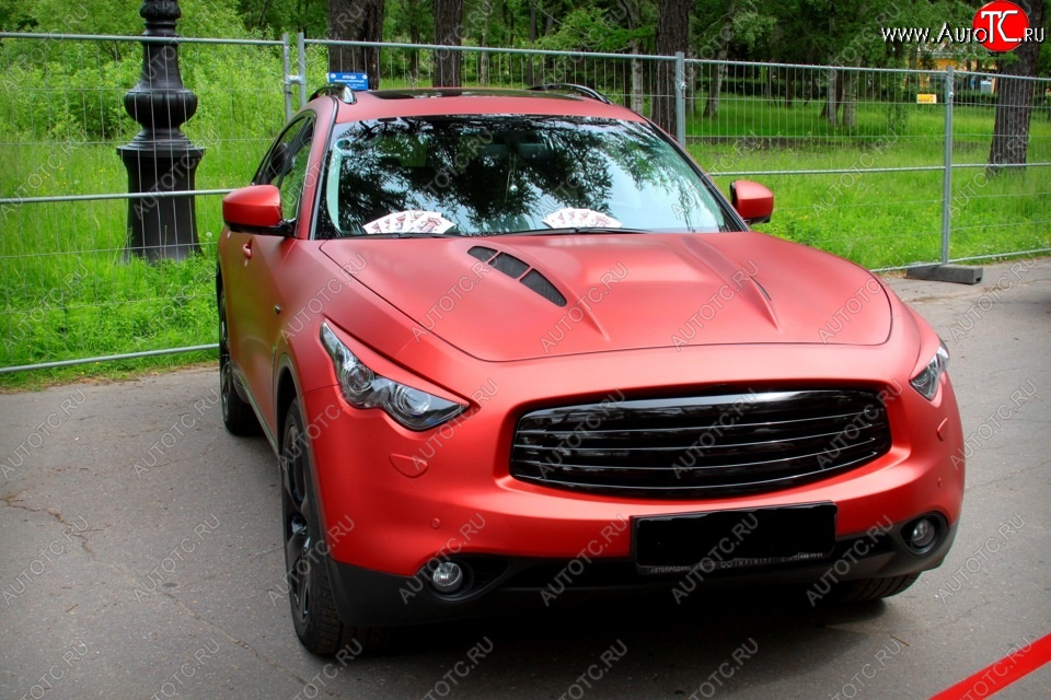 7 949 р. Решетка радиатора MzSpeed INFINITI FX50 S51 дорестайлинг (2008-2011) (Неокрашенная)  с доставкой в г. Новочеркасск