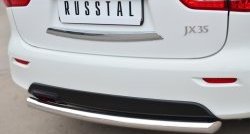 13 349 р. Одинарная защита заднего бампера из трубы диаметром 63 мм SLITKOFF  INFINITI JX35 (2012-2014)  с доставкой в г. Новочеркасск. Увеличить фотографию 2