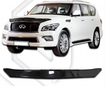 Дефлектор капота CA-Plastiс INFINITI QX80 Z62 1-ый рестайлинг (2014-2018)