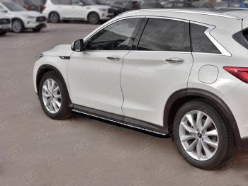 Порожки для ног Russtal (Ø42 мм) INFINITI Qx50 J55 (2017-2022)