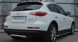 9 999 р. Защита порогов из круглой трубы диаметром 63 мм Russtal INFINITI Qx50 J50 дорестайлинг (2013-2016)  с доставкой в г. Новочеркасск. Увеличить фотографию 4