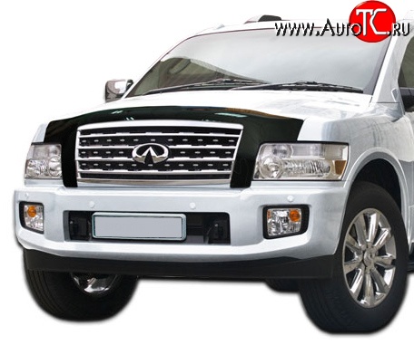 2 999 р. Дефлектор капота NovLine INFINITI QX56 Z62 (2010-2013)  с доставкой в г. Новочеркасск