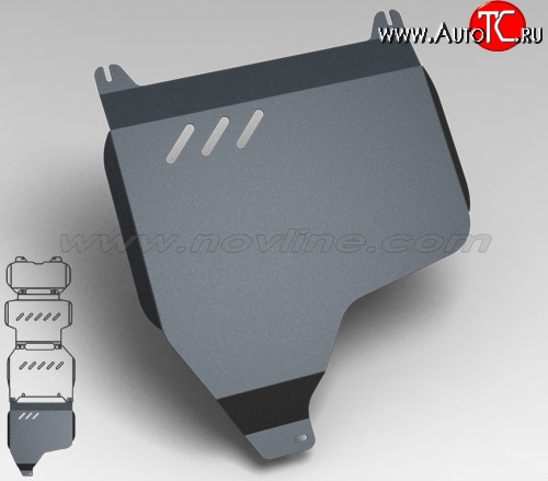 4 299 р. Защита раздаточной коробки Novline (5.6, АКПП, 3 мм) Nissan Patrol 6 Y62 дорестайлинг (2010-2014)  с доставкой в г. Новочеркасск