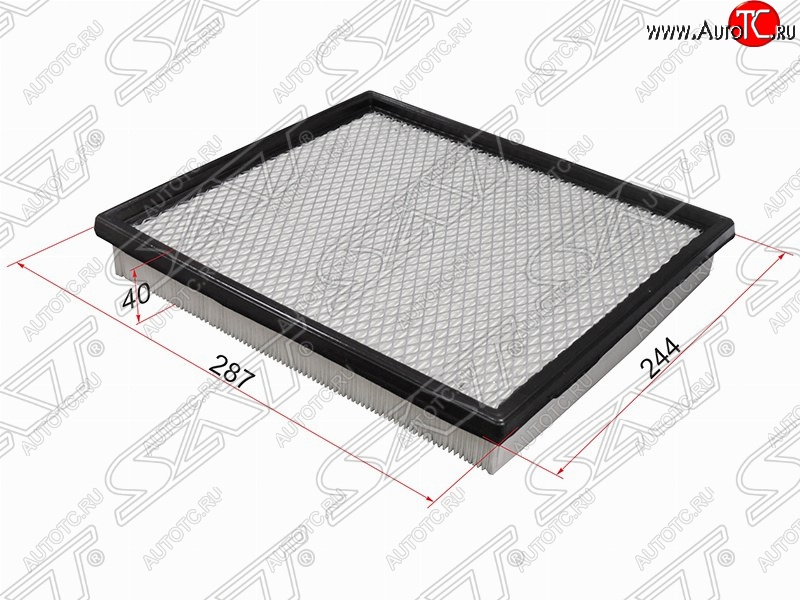 269 р. Фильтр воздушный двигателя SAT (287х244х40 mm)  INFINITI QX56  JA60 (2004-2010), Jeep Grand Cherokee  WJ (1998-2005), Nissan Pathfinder  R51 (2004-2014)  с доставкой в г. Новочеркасск