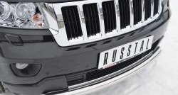 14 999 р. Одинарная защита переднего бампера диаметром 76 мм Russtal  Jeep Grand Cherokee  WK2 (2010-2013) дорестайлинг  с доставкой в г. Новочеркасск. Увеличить фотографию 2