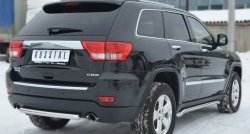 12 499 р. Одинарная защита заднего бампера из трубы диаметром 63 мм Russtal Jeep Grand Cherokee WK2 дорестайлинг (2010-2013)  с доставкой в г. Новочеркасск. Увеличить фотографию 3