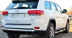 14 599 р. Одинарная защита заднего бампера из трубы диаметром 76 мм Russtal Jeep Grand Cherokee WK2 дорестайлинг (2010-2013)  с доставкой в г. Новочеркасск. Увеличить фотографию 4