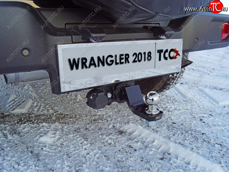 12 999 р. Фаркоп (тягово-сцепное устройство) TCC (2.0T)  Jeep Wrangler  JL (2018-2024) (Оцинкованный, шар E - оцинкованный)  с доставкой в г. Новочеркасск