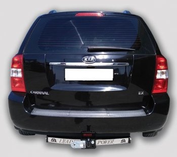 11 799 р. Фаркоп (VQ) Лидер Плюс (с нержавеющей пластиной)  KIA Carnival  VQ (2005-2014) минивэн дорестайлинг, минивэн рестайлинг (Шар тип F(N))  с доставкой в г. Новочеркасск. Увеличить фотографию 1