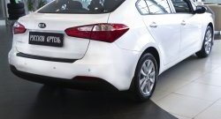 1 269 р. Защитная накладка на задний бампер RA KIA Cerato 3 YD дорестайлинг седан (2013-2016)  с доставкой в г. Новочеркасск. Увеличить фотографию 4