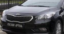 1 149 р. Реснички на фары RA KIA Cerato 3 YD дорестайлинг седан (2013-2016) (Неокрашенные)  с доставкой в г. Новочеркасск. Увеличить фотографию 2