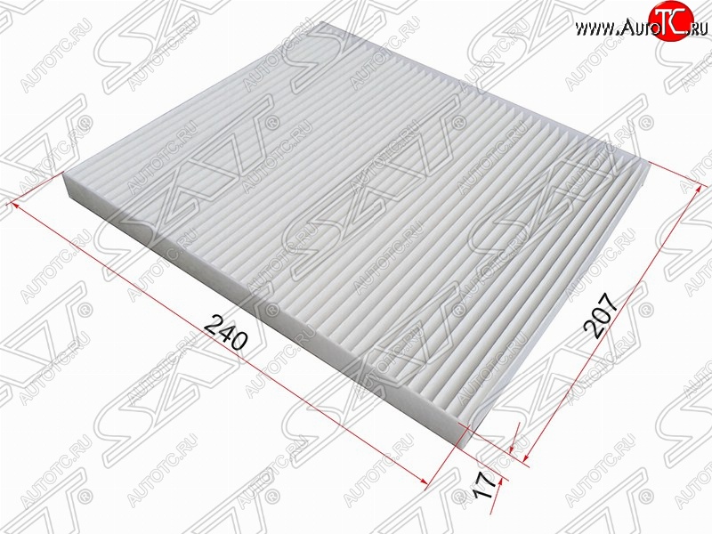 299 р. Фильтр салонный SAT (240х207х17 mm)  KIA Cerato  1 LD - Sorento  XM  с доставкой в г. Новочеркасск