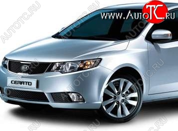 5 699 р. Левое крыло SAT (Тайвань) KIA Cerato 2 TD седан (2008-2013) (Неокрашенное)  с доставкой в г. Новочеркасск