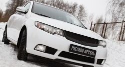 4 089 р. Решётка радиатора (Forte) RA KIA Cerato 2 TD седан (2008-2013) (Поверхность глянец (под окраску), Неокрашенная)  с доставкой в г. Новочеркасск. Увеличить фотографию 2