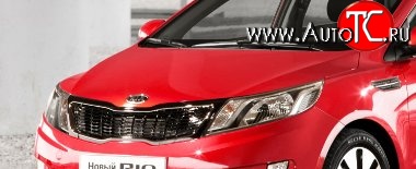 10 599 р. Капот Стандартный KIA Rio 3 QB рестайлинг седан (2015-2017) (Окрашенный)  с доставкой в г. Новочеркасск