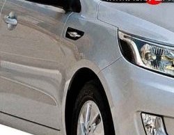 4 389 р. Переднее правое крыло Стандартное KIA Rio 3 QB рестайлинг седан (2015-2017) (Окрашенное)  с доставкой в г. Новочеркасск. Увеличить фотографию 1