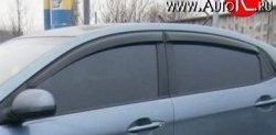 1 149 р. Комплект дефлекторов окон (ветровиков) 4 шт. Russtal KIA Rio 3 QB дорестайлинг седан (2011-2015)  с доставкой в г. Новочеркасск. Увеличить фотографию 1