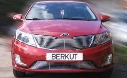 4 999 р. Декоративная вставка решетки радиатора QB Berkut  KIA Rio  3 QB (2011-2015) дорестайлинг седан, дорестайлингхэтчбек5дв.  с доставкой в г. Новочеркасск. Увеличить фотографию 1