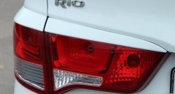 1 999 р. Реснички на фонари BS  KIA Rio  3 QB (2015-2017) рестайлинг седан (Неокрашенные)  с доставкой в г. Новочеркасск. Увеличить фотографию 3