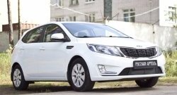 1 769 р. Защитная сетка решетки переднего бампера РА KIA Rio 3 QB дорестайлинг седан (2011-2015)  с доставкой в г. Новочеркасск. Увеличить фотографию 3