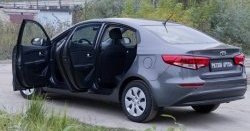 2 259 р. Накладки на порожки автомобиля RA v2  KIA Rio  3 QB (2015-2017) рестайлинг седан  с доставкой в г. Новочеркасск. Увеличить фотографию 2