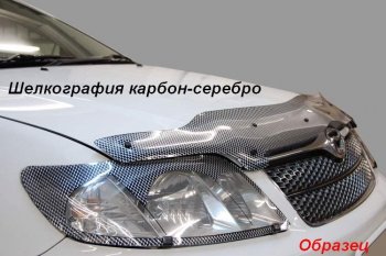 2 079 р. Дефлектор капота CA-Plastic KIA Rio X-line (2017-2021) (Classic черный, Без надписи)  с доставкой в г. Новочеркасск. Увеличить фотографию 9