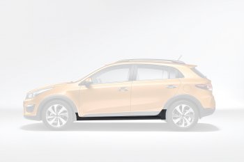 15 649 р. Пластиковый левый порог Оригинал KIA Rio X-line (2017-2021)  с доставкой в г. Новочеркасск. Увеличить фотографию 1