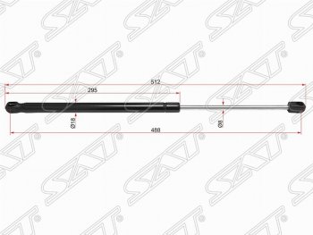 619 р. Упор крышки багажника SAT (газовый) KIA Rio 3 QB дорестайлингхэтчбек5дв. (2011-2015)  с доставкой в г. Новочеркасск. Увеличить фотографию 1