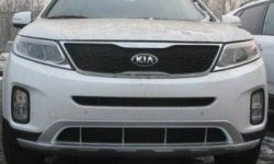 17 299 р. Накладка на передний бампер CT KIA Sorento XM рестайлинг (2012-2015) (Неокрашенная)  с доставкой в г. Новочеркасск. Увеличить фотографию 1