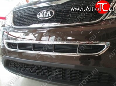 8 849 р. Накладка на передний воздуховод СТ KIA Sorento XM рестайлинг (2012-2015) (Неокрашенная)  с доставкой в г. Новочеркасск