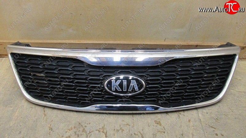 5 099 р. Решетка радиатора SPARD (хром) KIA Sorento XM рестайлинг (2012-2015) (Неокрашенная)  с доставкой в г. Новочеркасск