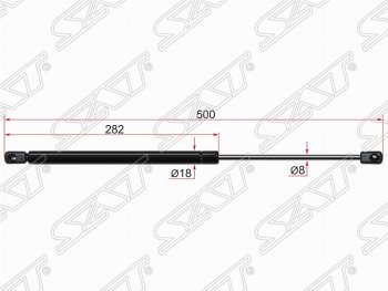 639 р. Упор крышки багажника SAT (газовый) KIA Sorento XM рестайлинг (2012-2015)  с доставкой в г. Новочеркасск. Увеличить фотографию 1