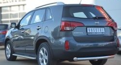 15 749 р. Одинарная защита заднего бампера из трубы диаметром 76 мм SLITKOFF  KIA Sorento  XM (2012-2015) рестайлинг  с доставкой в г. Новочеркасск. Увеличить фотографию 4