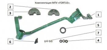 27 749 р. Замок рулевого вала FORTUS (бесштыревой) KIA Sorento MQ4 (2020-2022) (Вал d 17)  с доставкой в г. Новочеркасск. Увеличить фотографию 2