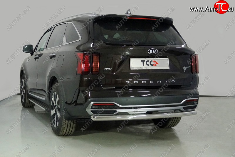 20 549 р. Защита заднего бампера ТСС (нержавейка d 60,3 мм)  KIA Sorento  MQ4 (2020-2022)  с доставкой в г. Новочеркасск